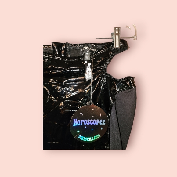 Dolls kill Horescopez Few Can Afford PVC Mini Skirt - Picture 2 of 3